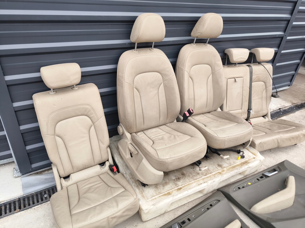 фото №11, Сидіння сидіння audi q5 8r шкіра 2008-2016 світлий комплект !!!