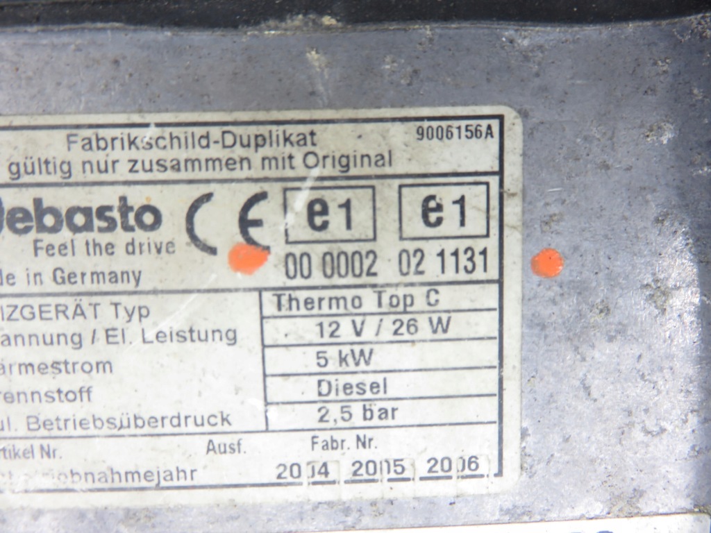 Webasto kia sorento 1 jc 000002021131 Київ