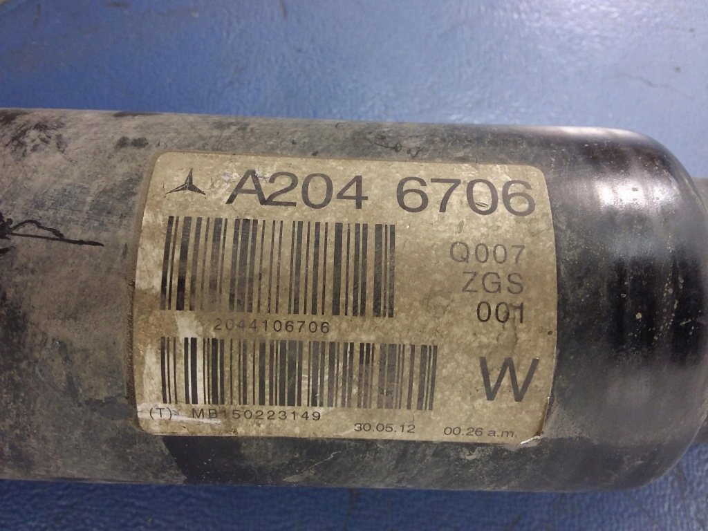 фото №7, Mercedes c w204 3.0 cdi wał привідний a2046706