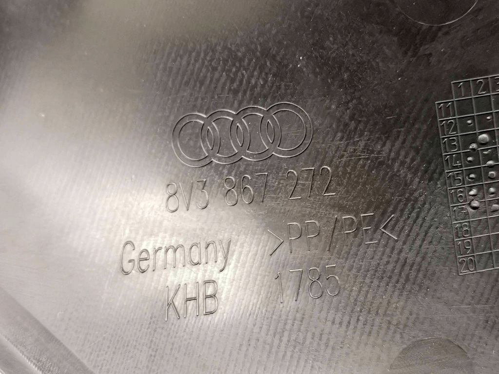 фото №8, Обшивка защита стойка правая audi a3 rs3 8v 8v3867272