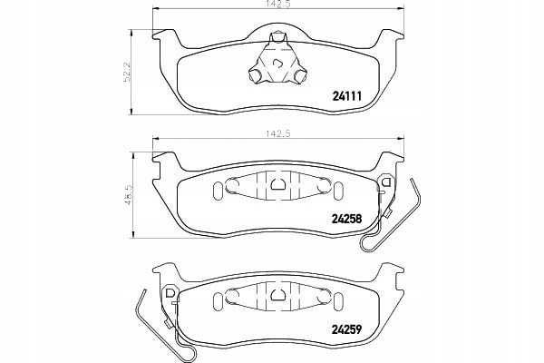 фото №8, Тормозные колодки ham. jeep commander/grand