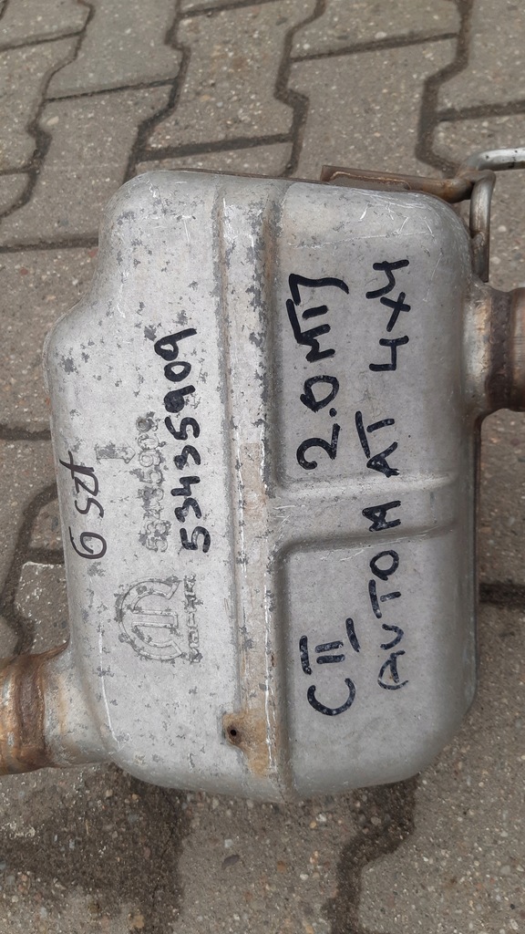 фото №7, Jeep compass ii 2.0 mtj 17- гаситель выхлоп труба 53435909