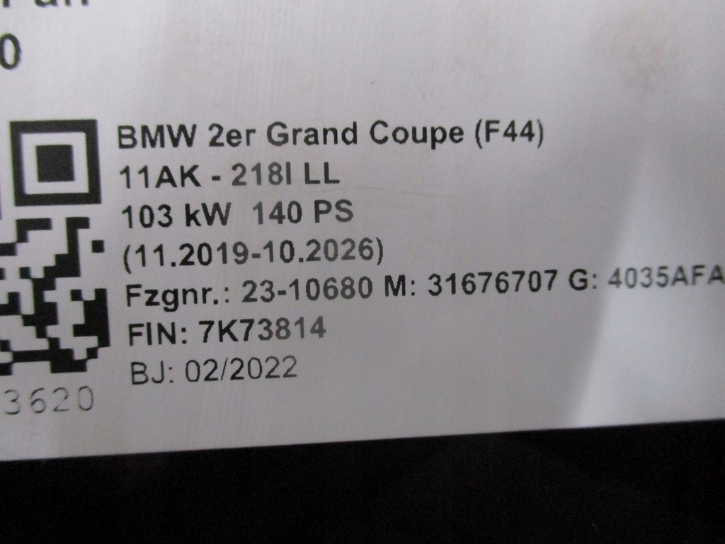 фото №9, Дах панорама bmw 2 f44 grand coupe