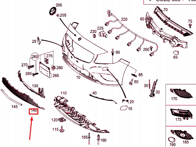 фото №7, Mercedes-benz a w176 нижня захист бампера передній a1768850022oryginalna