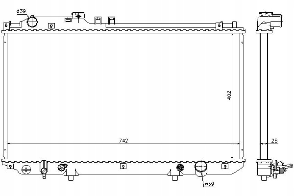 фото №1, Nissens радіатор двигуна lexus gs, sc 4.3 11.00-0