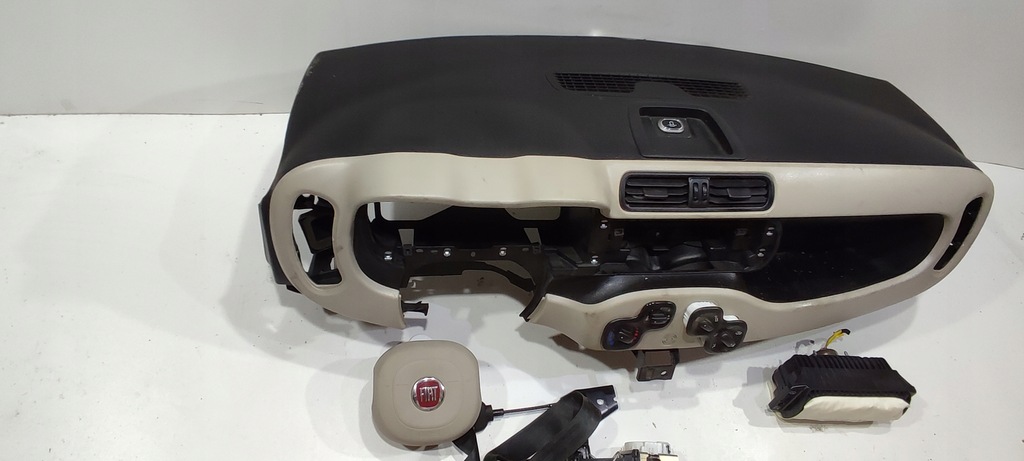 фото №6, Fiat panda 3 iii приборная панель консоль подушка безопасности ремни org