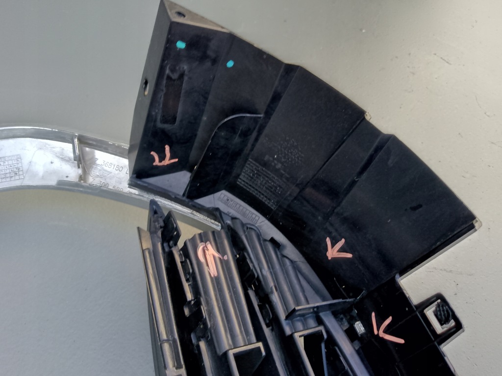 Купити Mini f55 f56 2014- рамка ґрати бампера хром 7300589 =