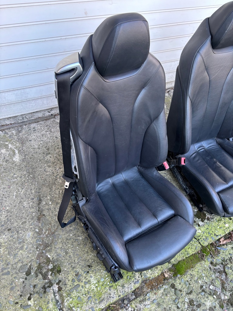 фото №7, Bmw 6 f06 gran coupé сиденья заднее сиденье czarna кожа