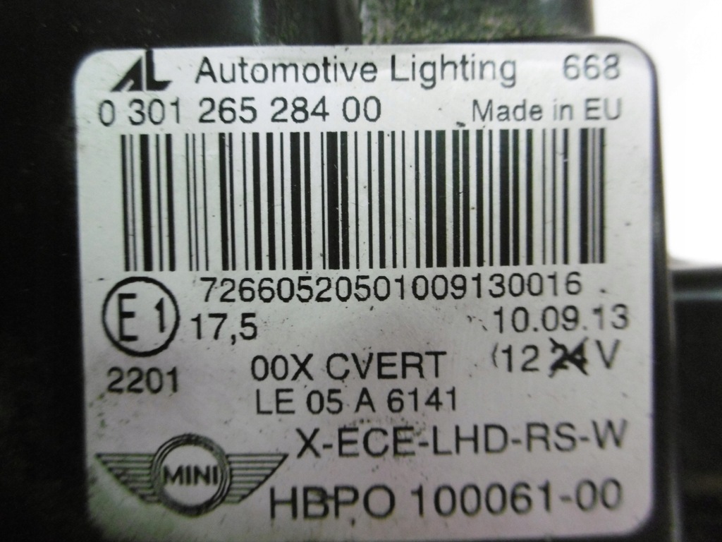 фото №10, Mini cooper r56 lift - лампа передняя правая ксенон
