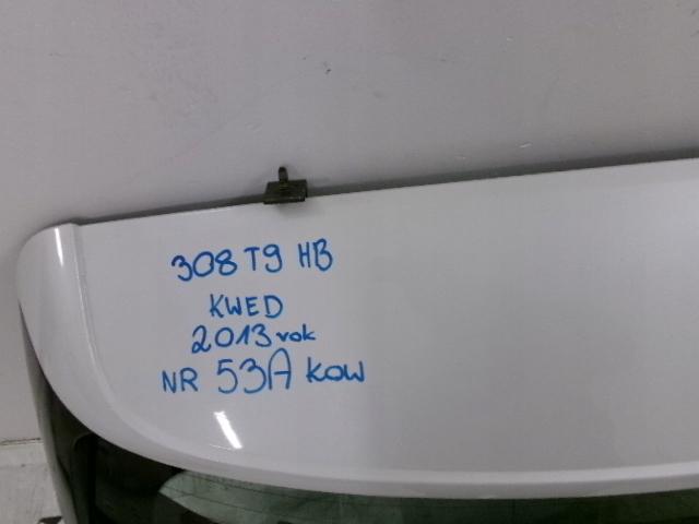 фото №7, Peugeot 308 t9 hb крышка багажника задняя kwed