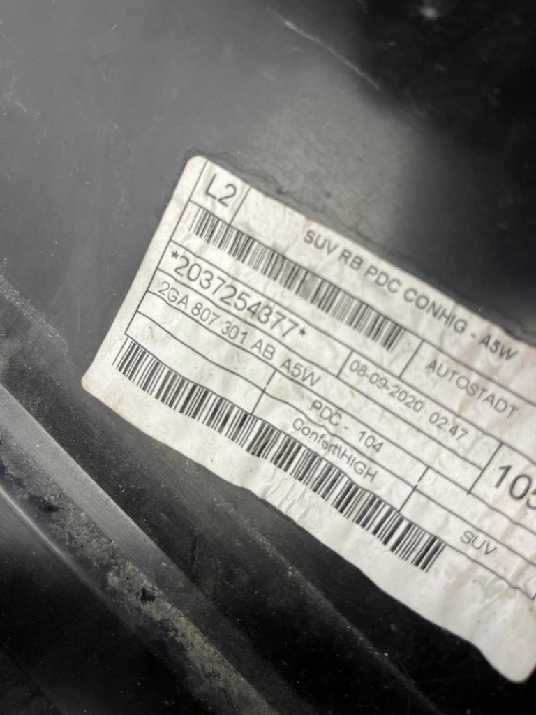 фото №8, Бампер задняя задний vw t-roc pdc 2ga 17-