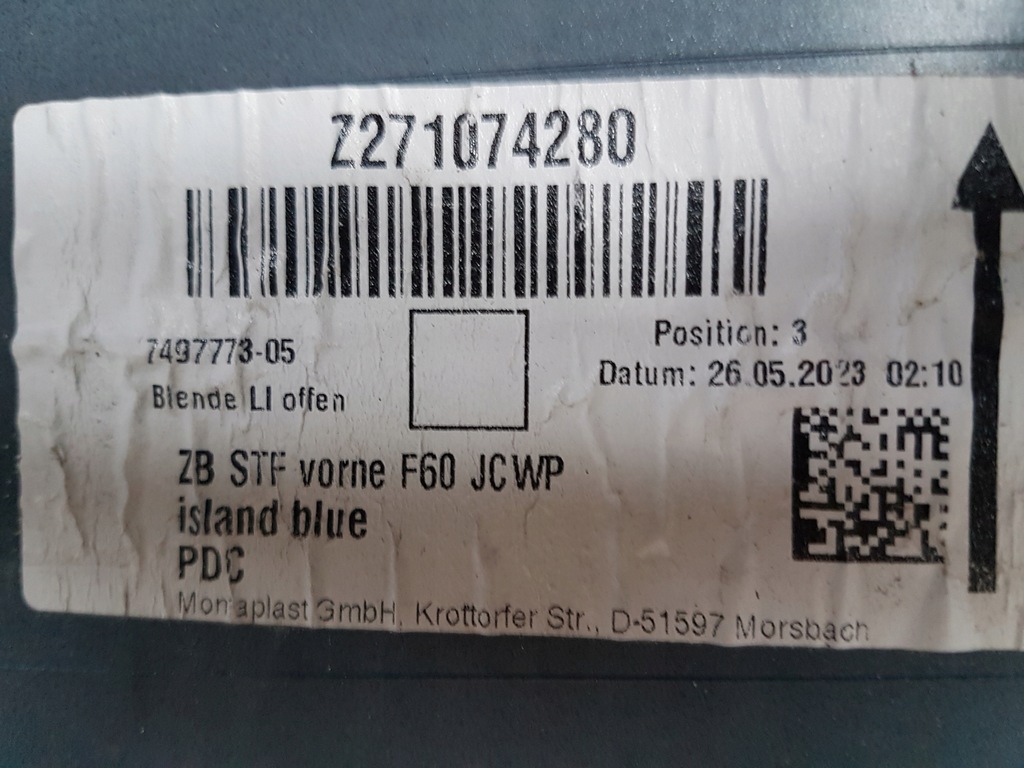 фото №8, Бампер передній mini f60 jcw countryman