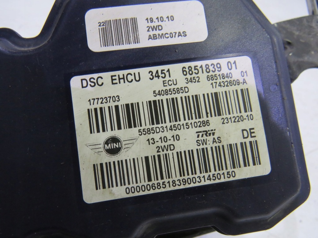 фото №7, Насос abs countryman s r60 1.6 tb 6851839