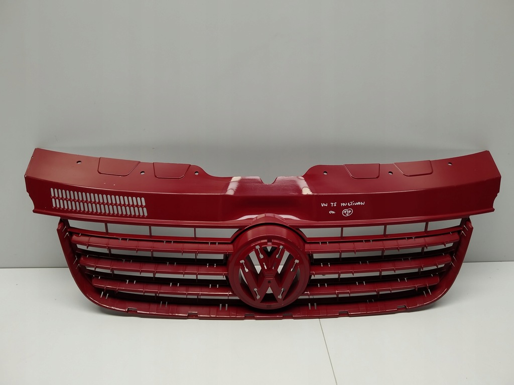 фото №1, 2003r-- vw t5 multivan решётка радиатора решётка радиатора перед czerwona