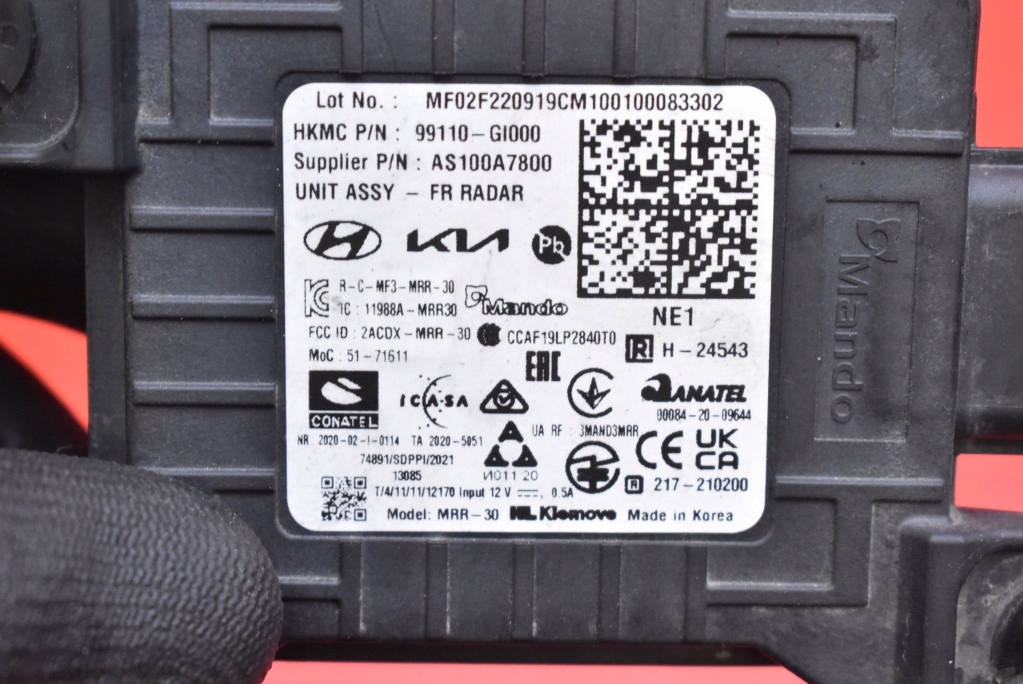 фото №8, Датчик радар distronic 99110-gi000 hyundai ioniq 5 v 21-