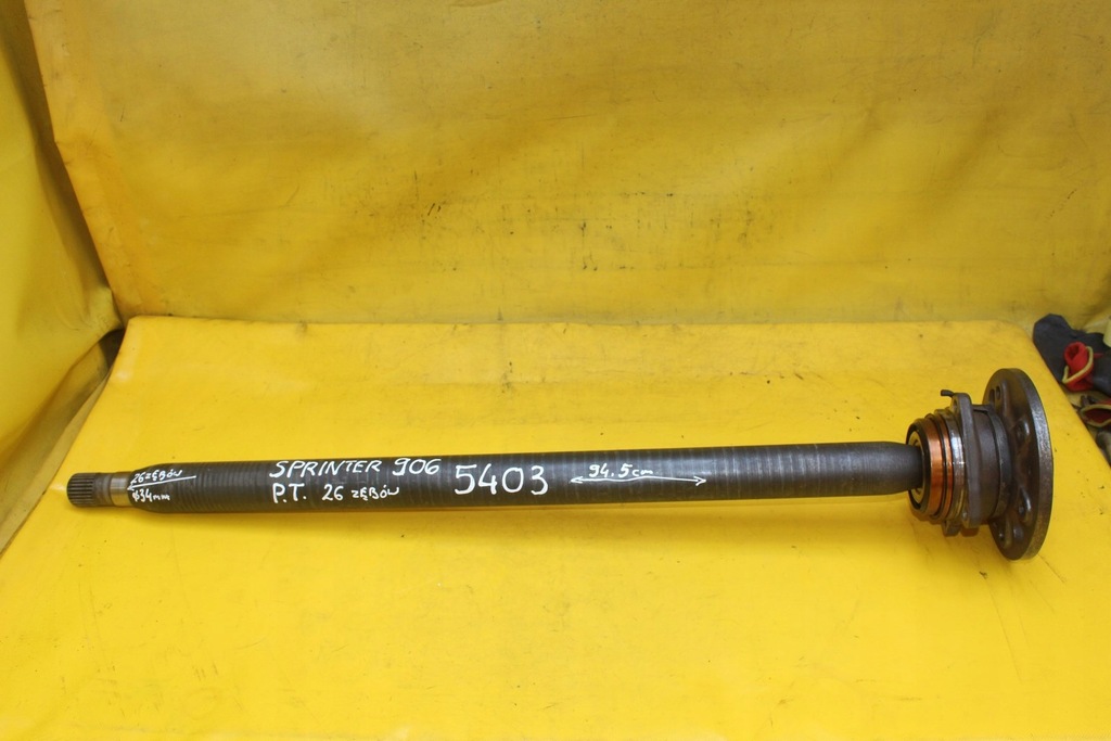 фото №6, Привідний вал ступиця правий задня sprinter 906 vw crafter 26 зубів