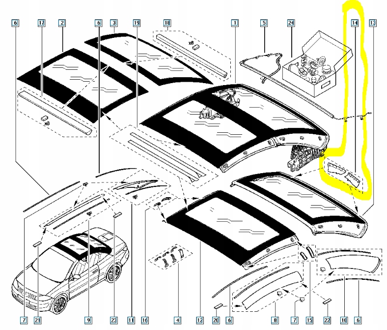 фото №8, Защита крыша renault master ii оригинальный номер 7701475501
