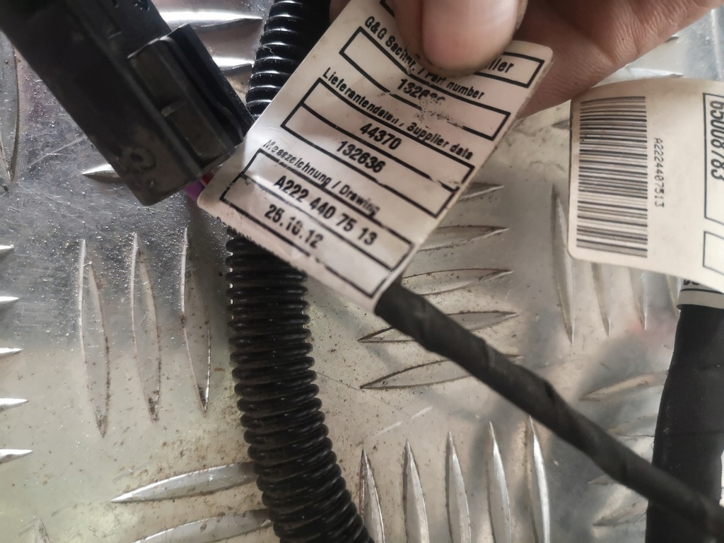 фото №6, Mercedes w222 шланг стартер a2224407513