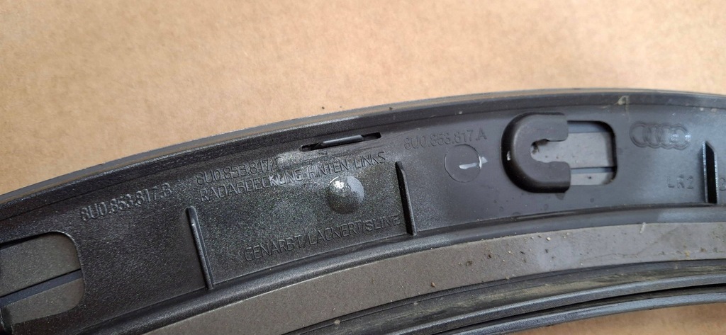 фото №10, Молдинг крила ліва задня задня audi q3 8u 8u0853817a