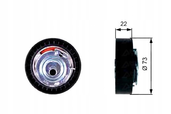 фото №1, Gates ролик натяжная ремень распределительного вала dacia dokker