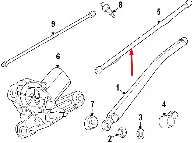 фото №11, Bmw x1 e84 щітка двірники задній скло 61622990035 2990035