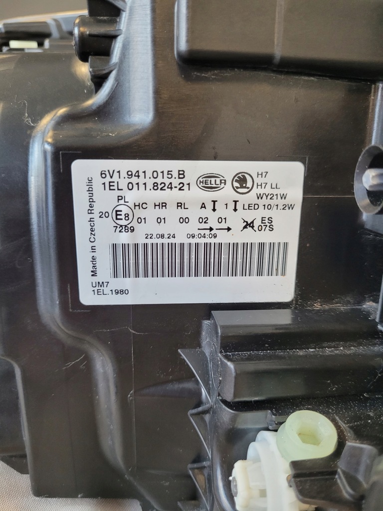 фото №7, Лампа левая левый фара led skoda fabia iii 3 6v1941015b