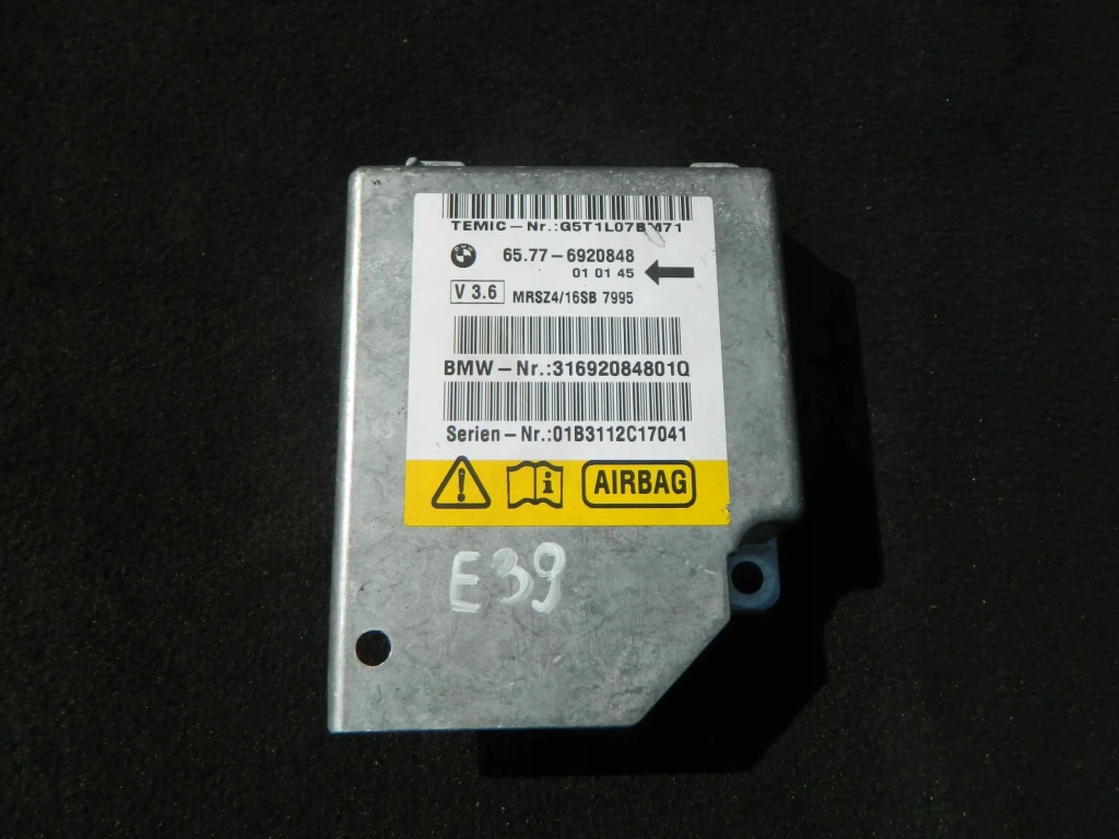 фото №1, Bmw e39 датчик модуль подушка безопасности 6920848