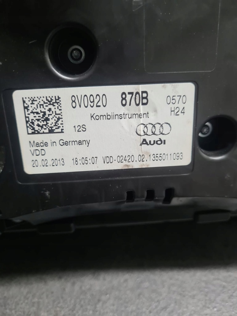 фото №5, Счетчик приборы audi a3 8v 8v0920870b