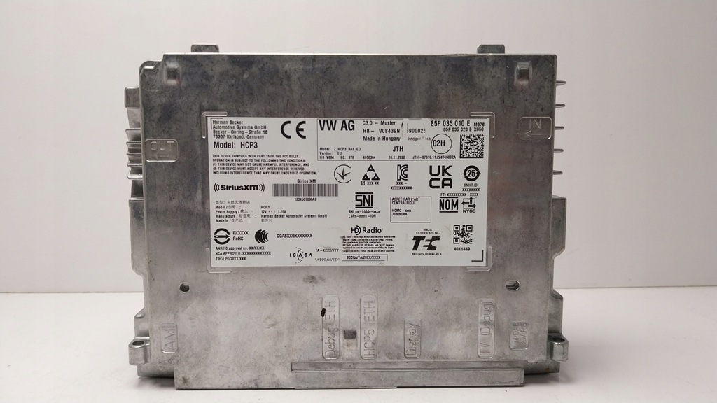 фото №1, Усилитель аудио audi 85f035010e