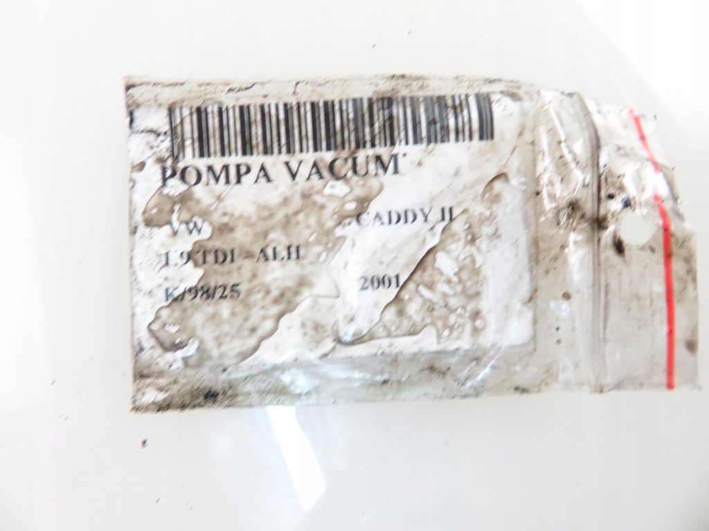 фото №7, Насос вакуум vw caddy ii 1.9 tdi - alh 038145101b