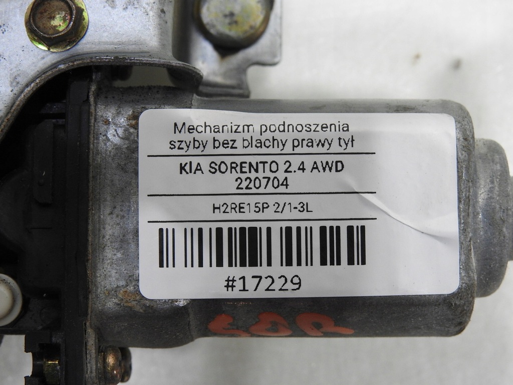 фото №7, Механізм підйомник скло правий задня kia sorento i