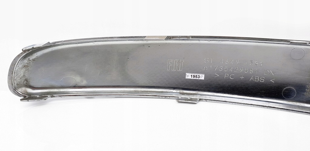фото №14, Fiat 500 молдинг накладка хром бампера бампер перед передняя правая