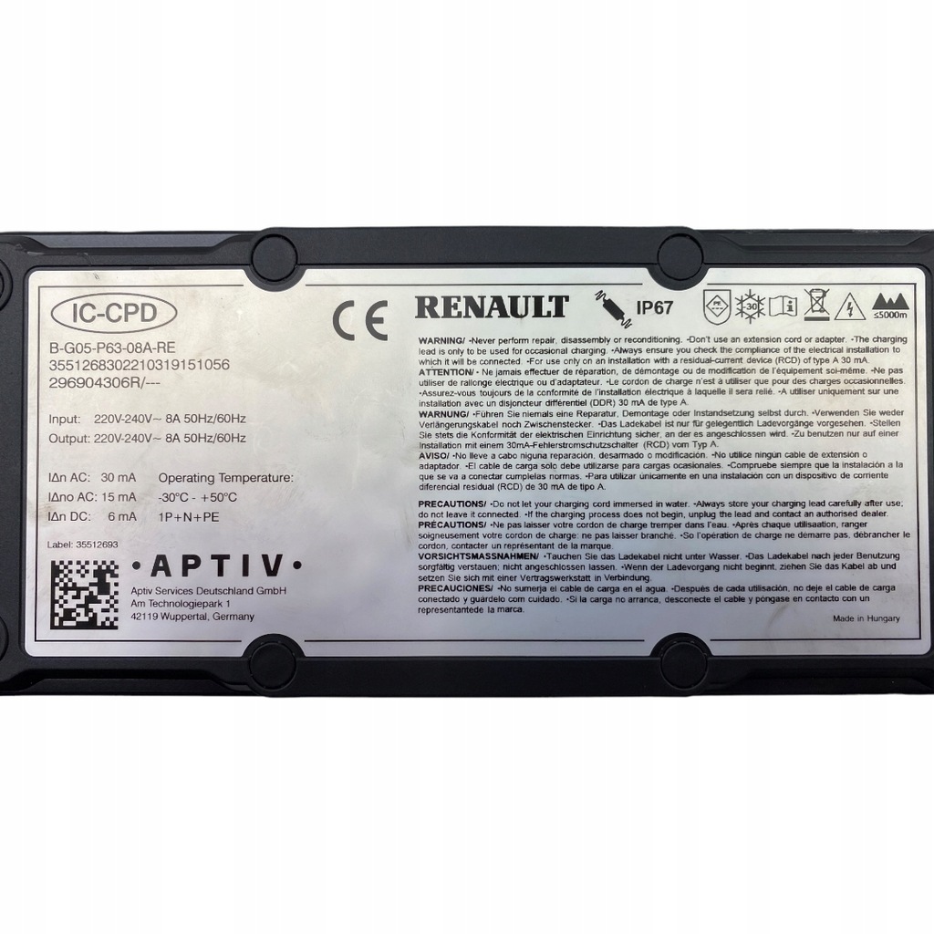 фото №9, Зарядное устройство renault megane ev kangoo iii 296904306r