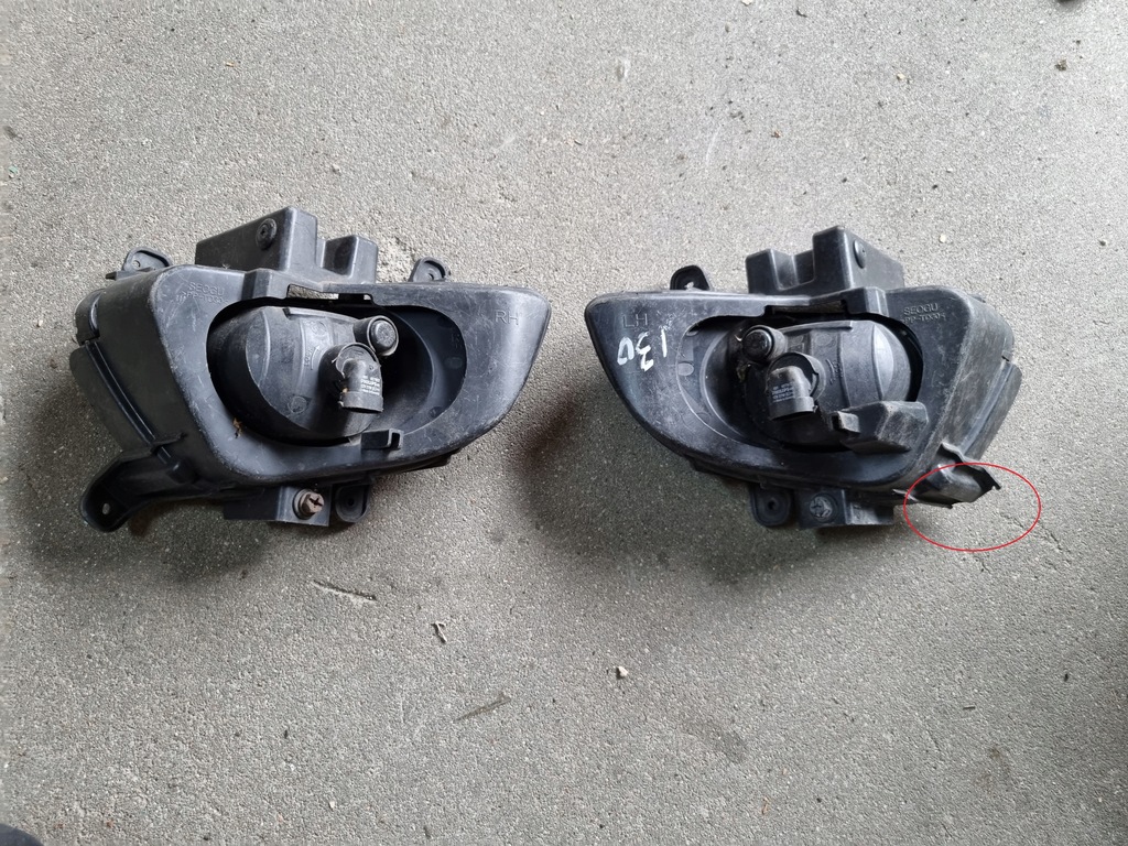 фото №5, Hyundai i30 lift 09- 12 противотуманная фара левый + правый оригинал 12543