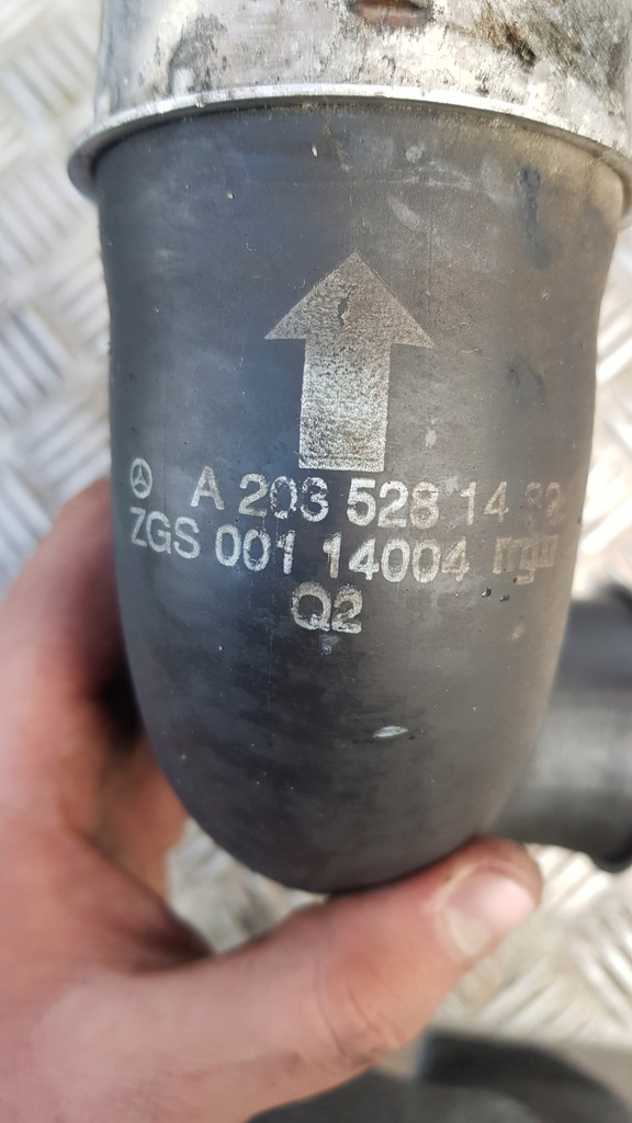 фото №3, Mercedes w203 труба wąż інтеркулер 2.2 cdi