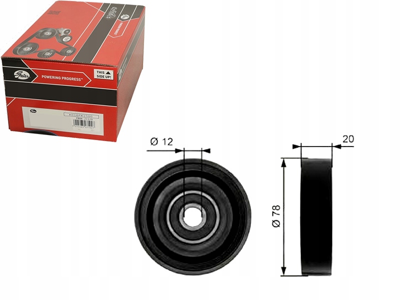 фото №1, Ролик натяжная ремень многоручьевой hyundai accent