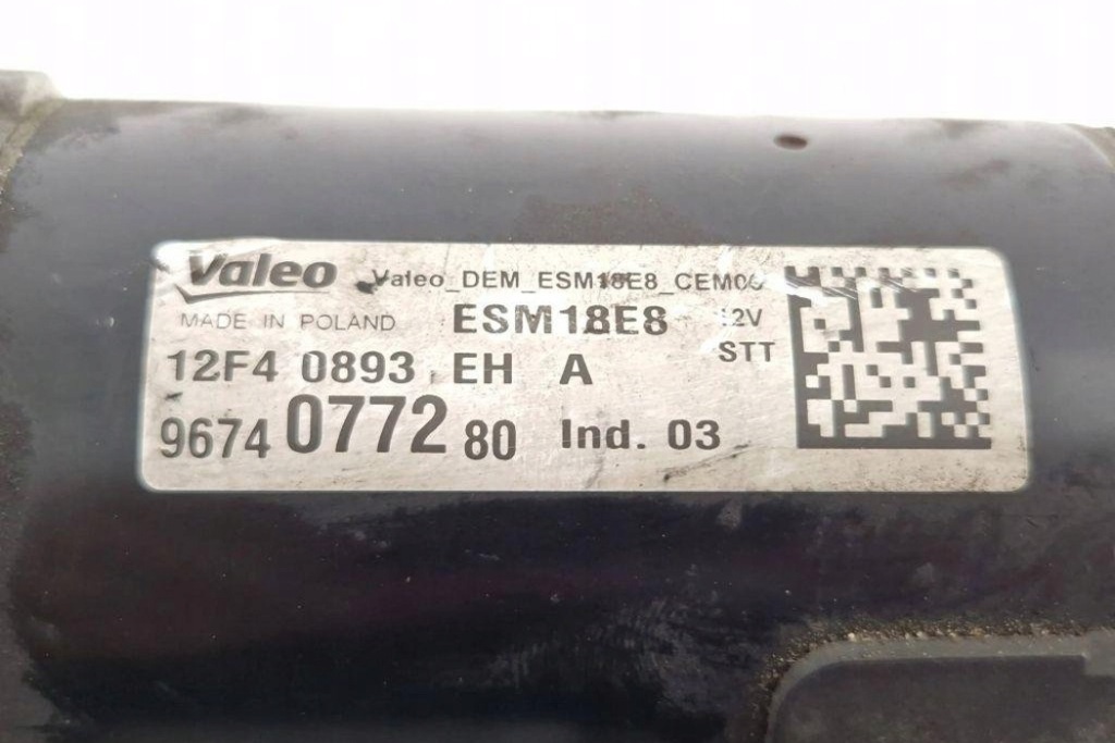 фото №1, Стартер peugeot 308 ii f40893 1.2l бензиновый 2014