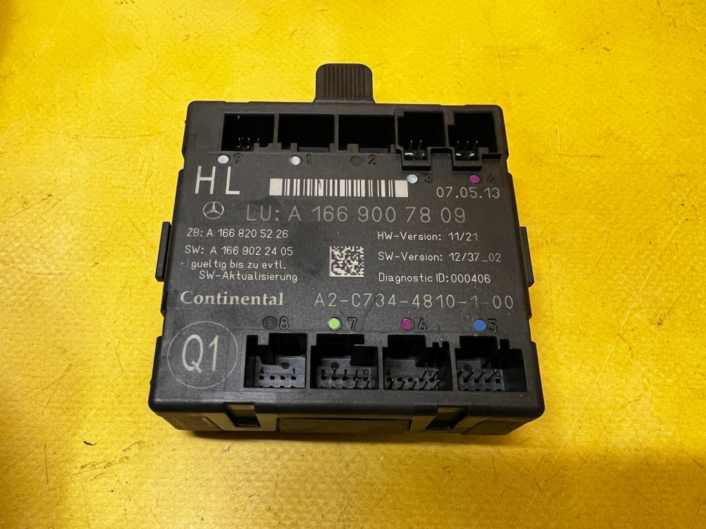 фото №1, Модуль блок управления дверь задняя левый mercedes gl x166