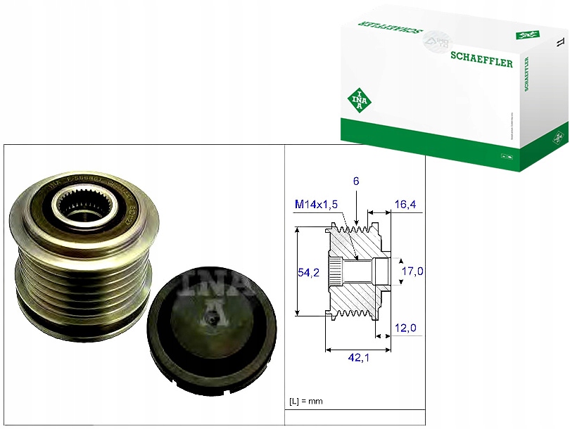 Купить Шкив генератора alfa ina