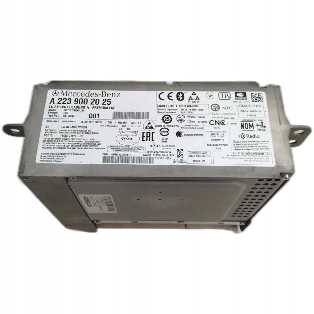 фото №1, Mercedes w223 модуль навігації радіо a2239002025