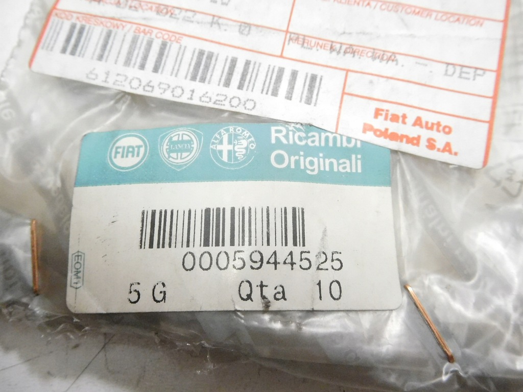 фото №7, Клипса кронштейн дверь fiat croma оригинальный номер 5944525