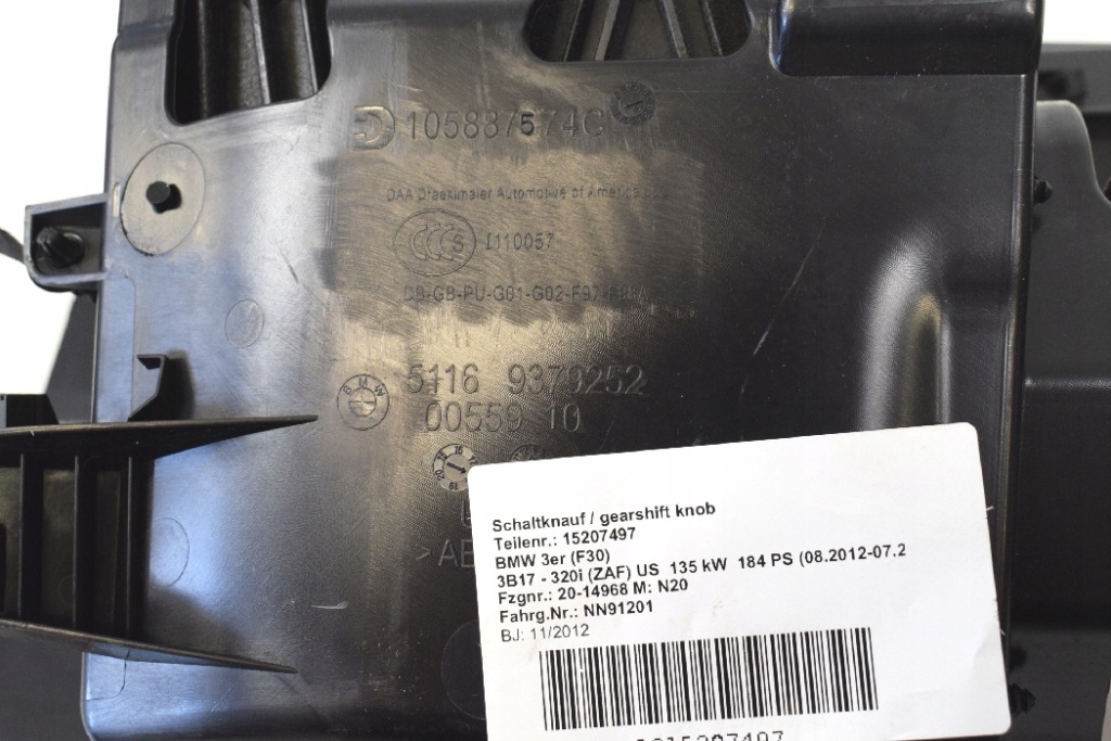 фото №5, Bmw 3 f30 320i 2011 lhd приборная панель приборная бардачок na перчатки 9379252