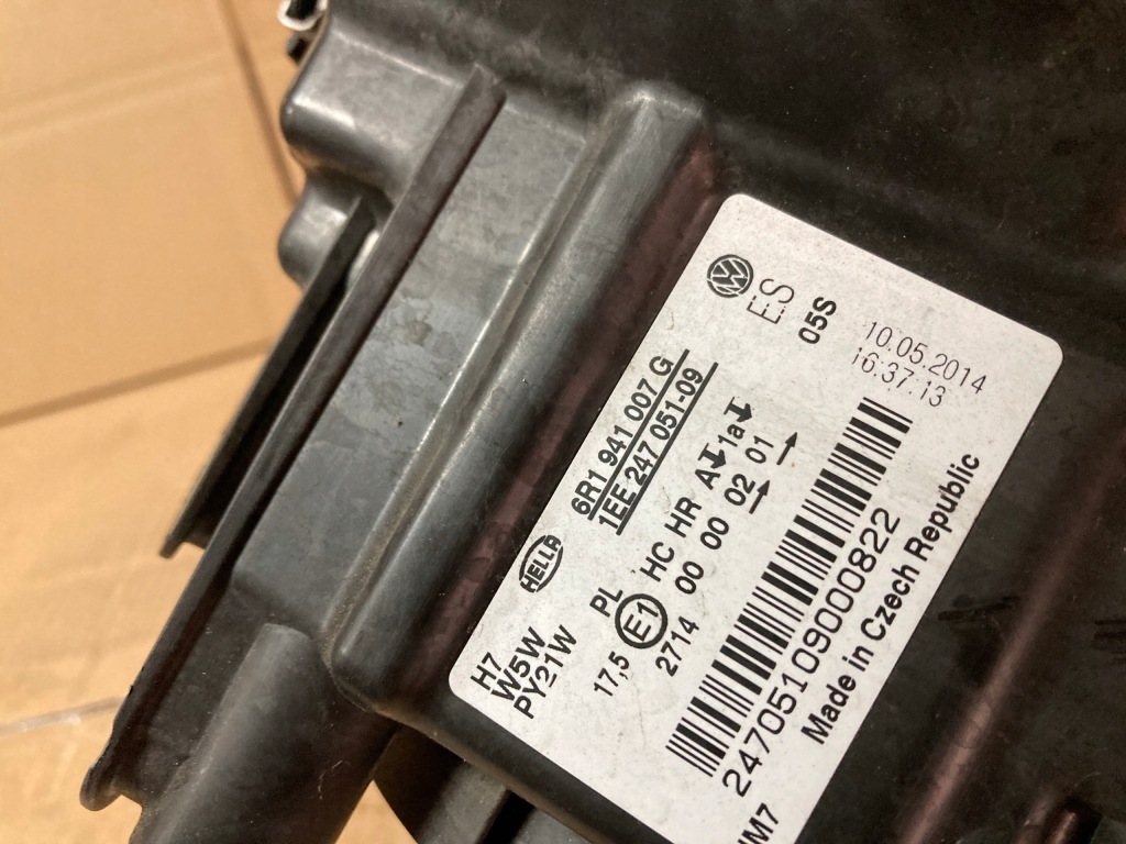 фото №7, Лампа передня ліва vw polo v 6r1941007g eur org ідеальний стан do встановлення