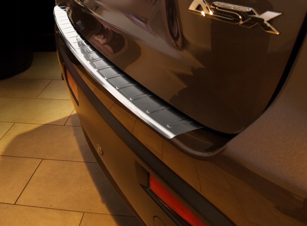 фото №9, Mitsubishi asx 2010-2017 молдинг сталевий накладка na бампер задня