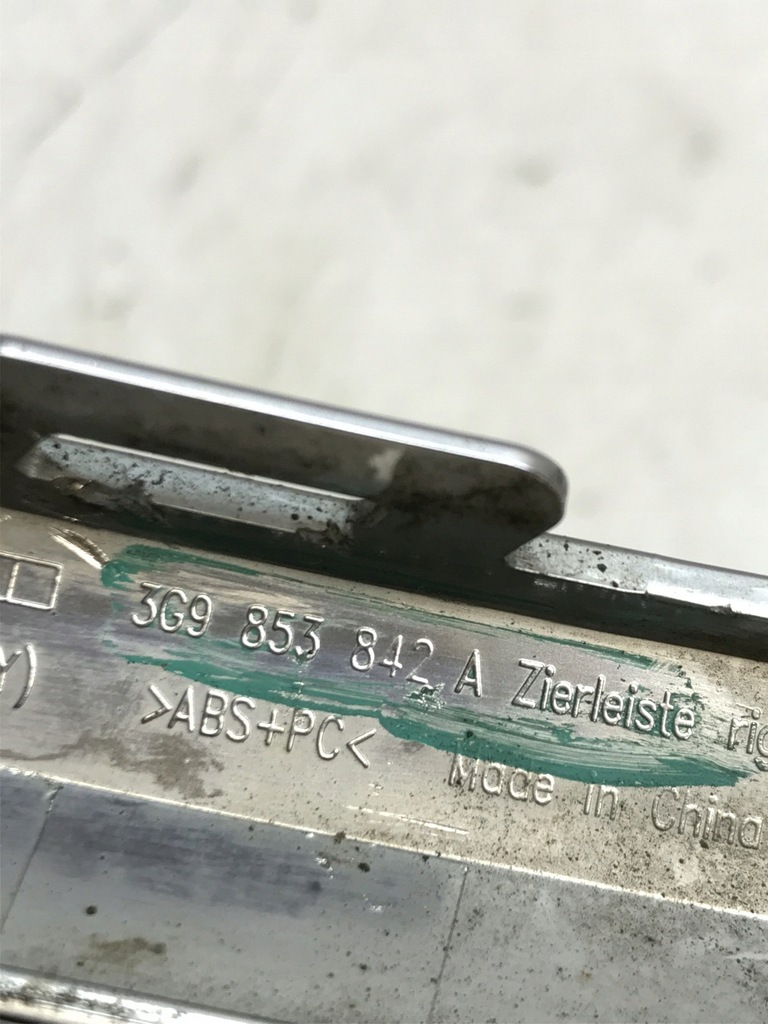 фото №8, Vwpassat b8 молдинг бампера правый задняя 3g9853842a