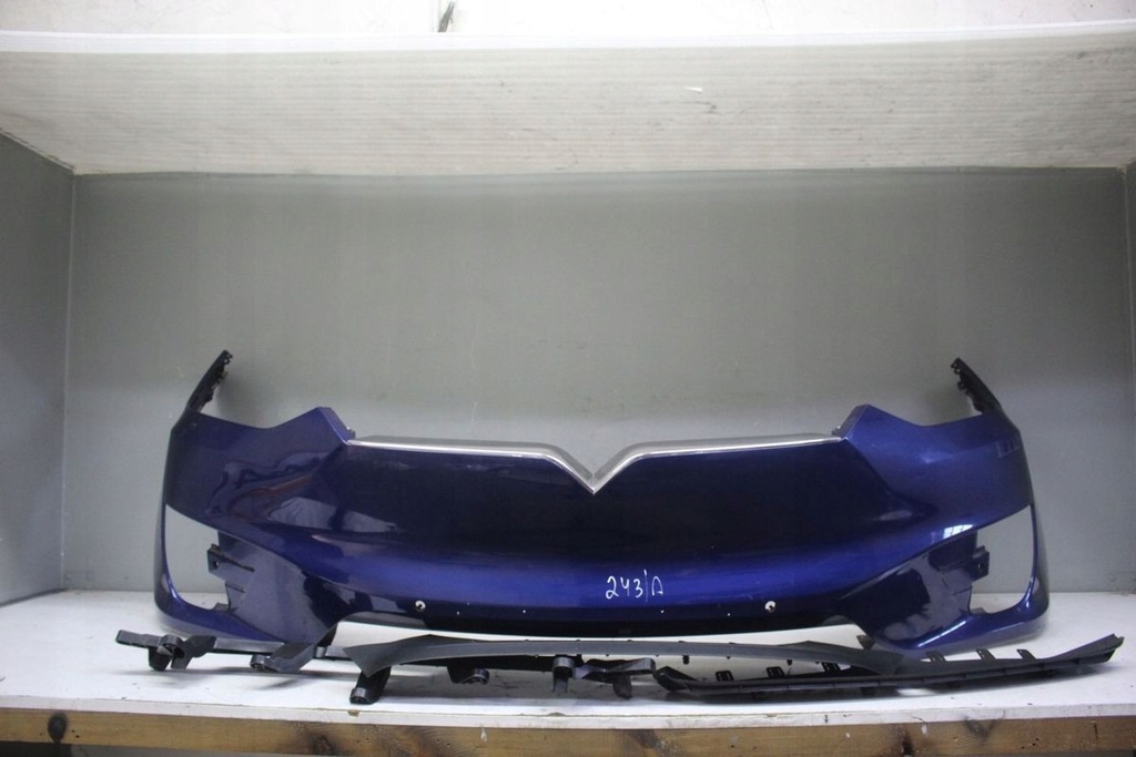 фото №1, Бампер перед передній tesla x + решітка радіатора хром