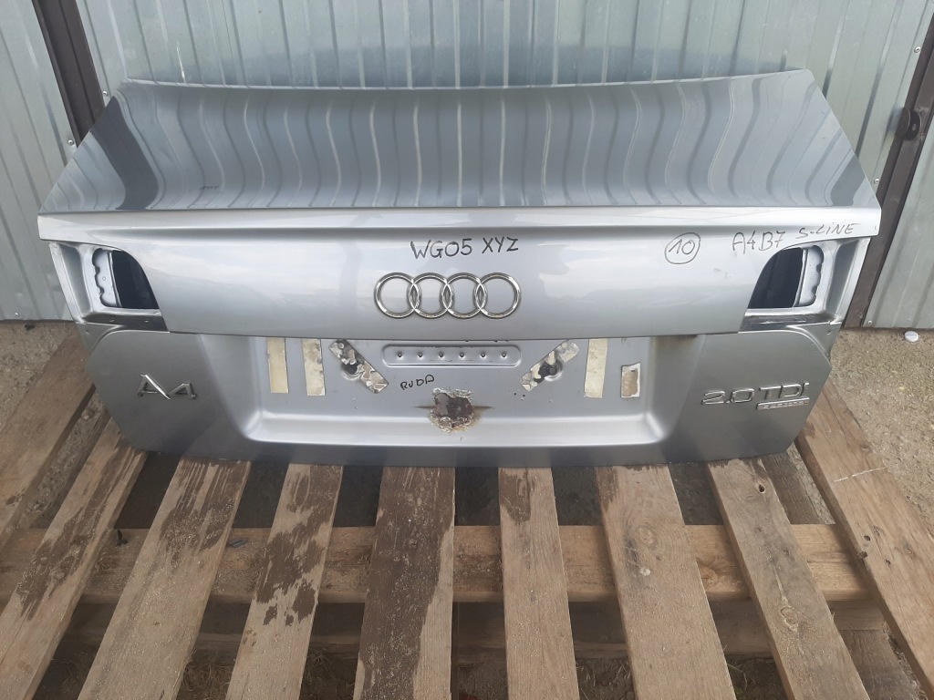 Крышка багажника багажника задний audi a4 b7 седан s-line цвет ly7g оригинал Недорого