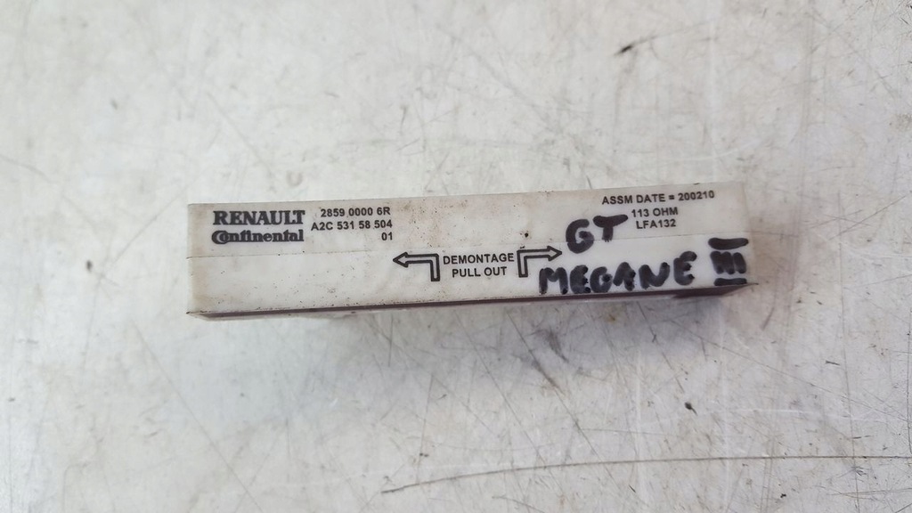 фото №1, Модуль антенны renault megane iii