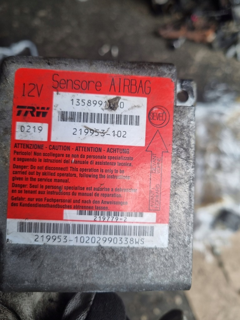 фото №1, Датчик подушка безпеки fiat ducato 1358991080