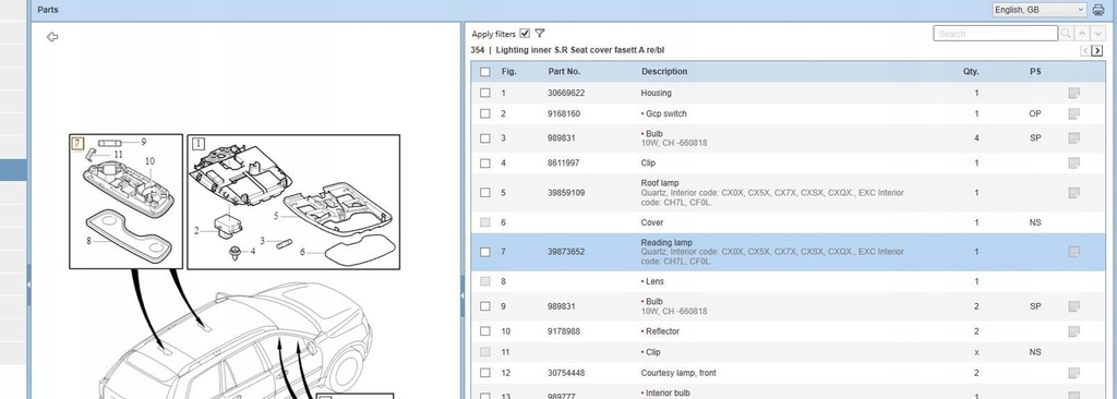 фото №6, Volvo xc90 2012 освітлення кабіни